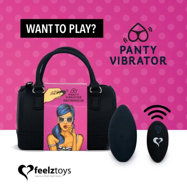 FeelzToys PantyVibe Black - vibraattori
