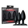 Nexus Butt Plug Trio Set - Zestaw anatomicznych korkow silikonowych 3 rozmiary