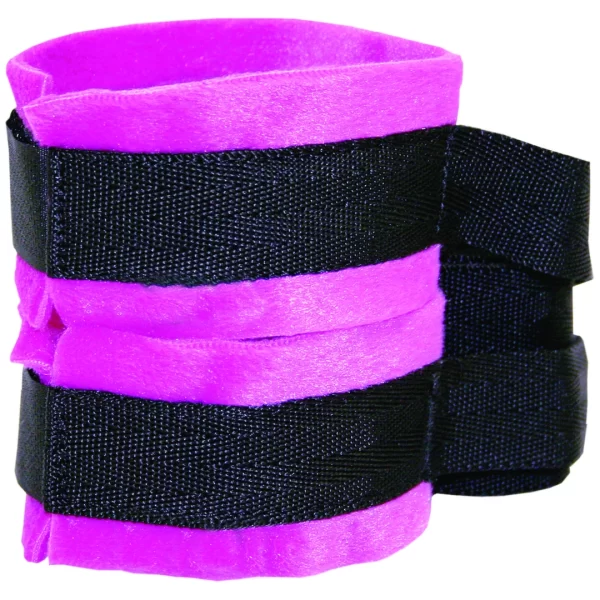 Sportsheets Sex & Mischief mankiety z linkami roÅ¼owe 5x25cm