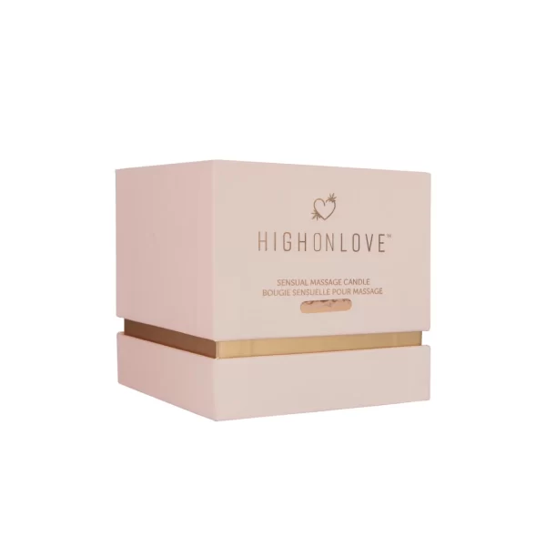 HighOnLove Massage Candle Rose Bud Scent 250ml with Cannabis - Anelma HighOnLove Massage Candle Rose Bud Scent 250ml with Cannabis