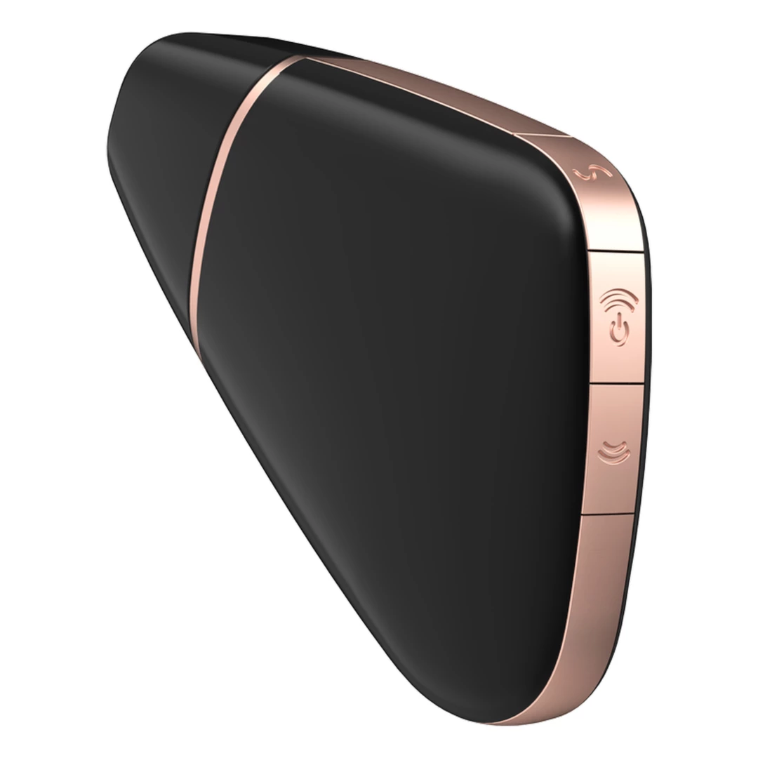 Satisfyer Love Triangle Black Portable Air-Pulse & Vibration Device. For women. See functions