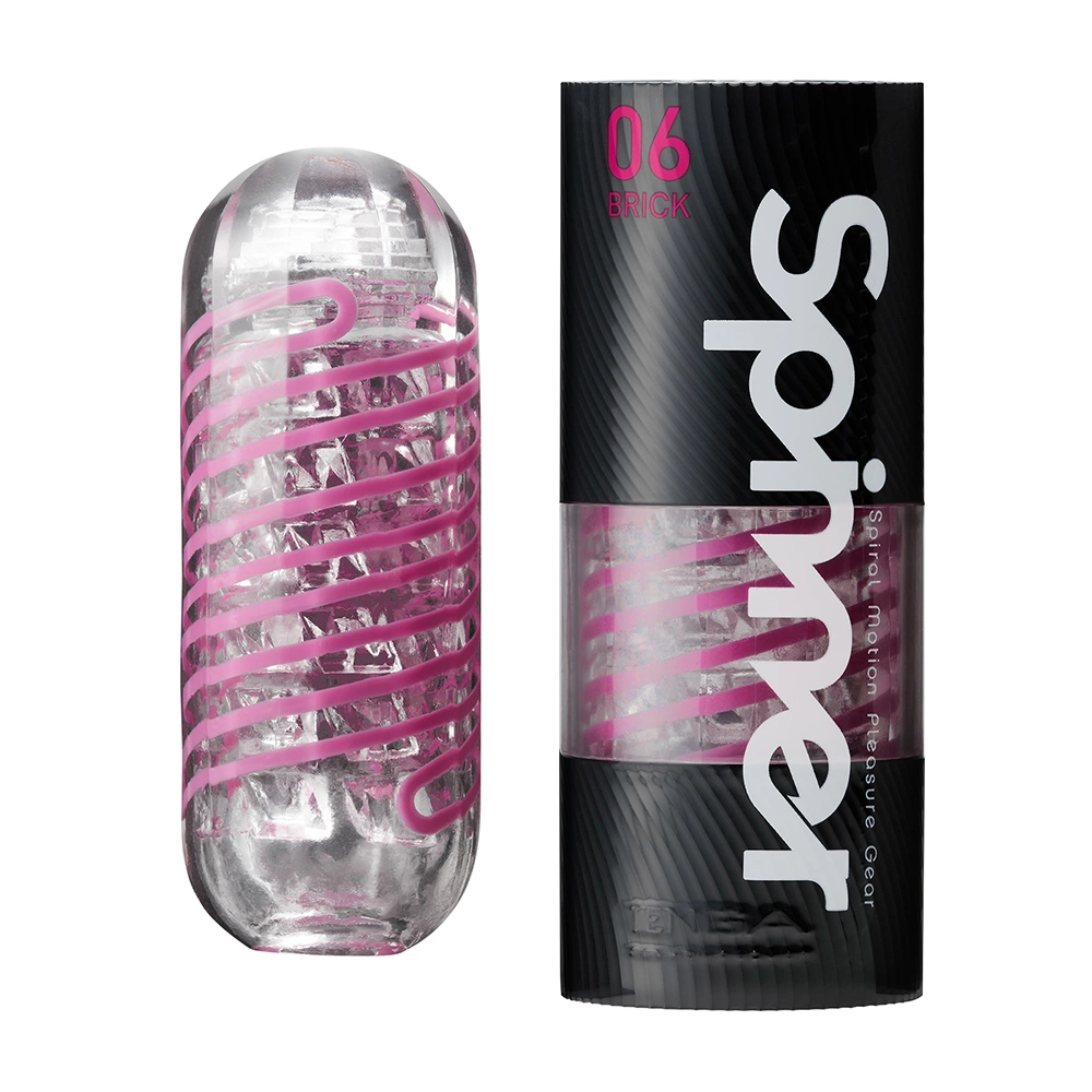 Tenga Spinner 06 Brick Intimate Rotating Device - Anelma easy-care design.