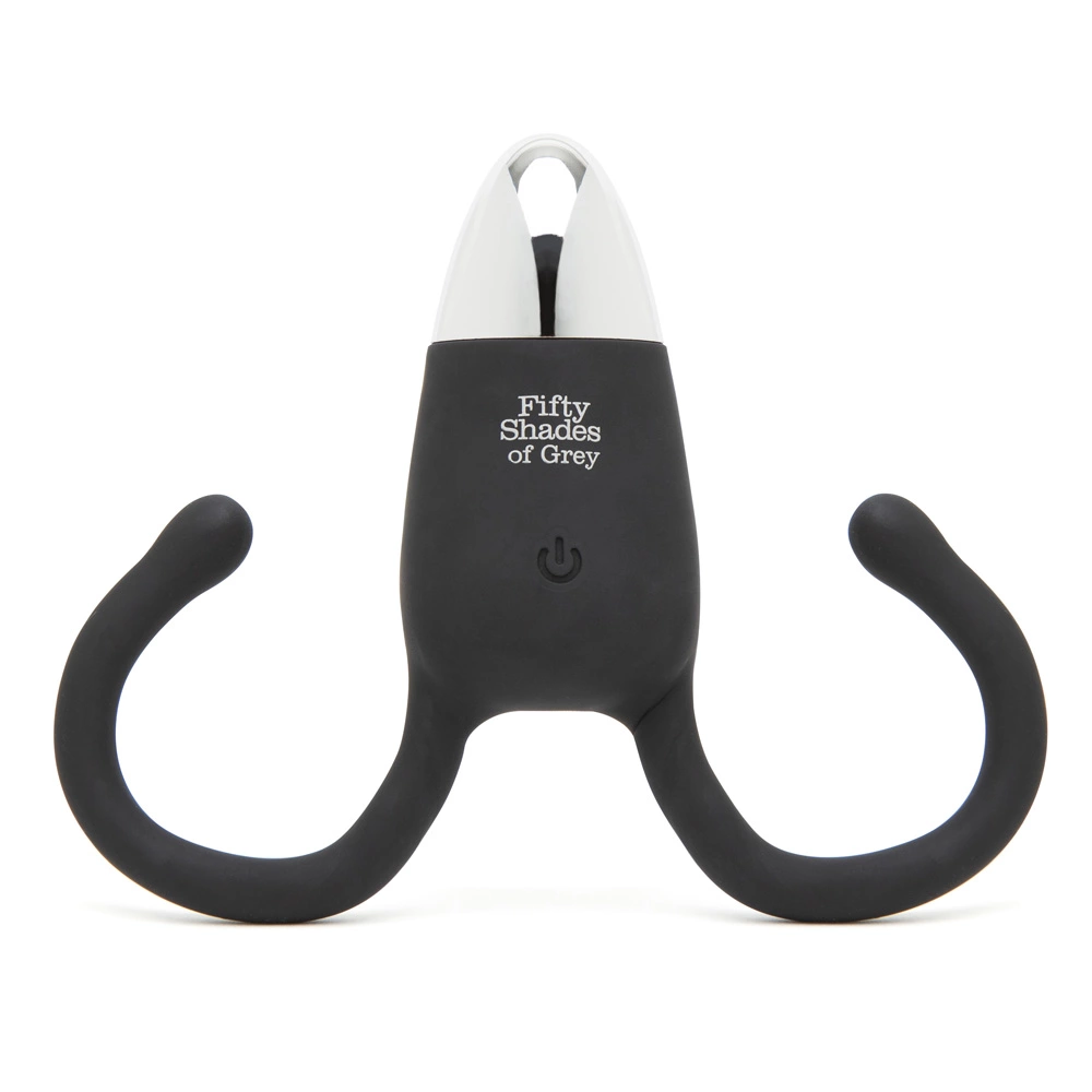 Fifty Shades of Grey Relentless Vibrations - bezprzewodowy system intymny USB czarny - Anelma dla par
