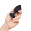 b-Vibe Vibrating Jewel Plug M/L Black Diamond - model z pilotem