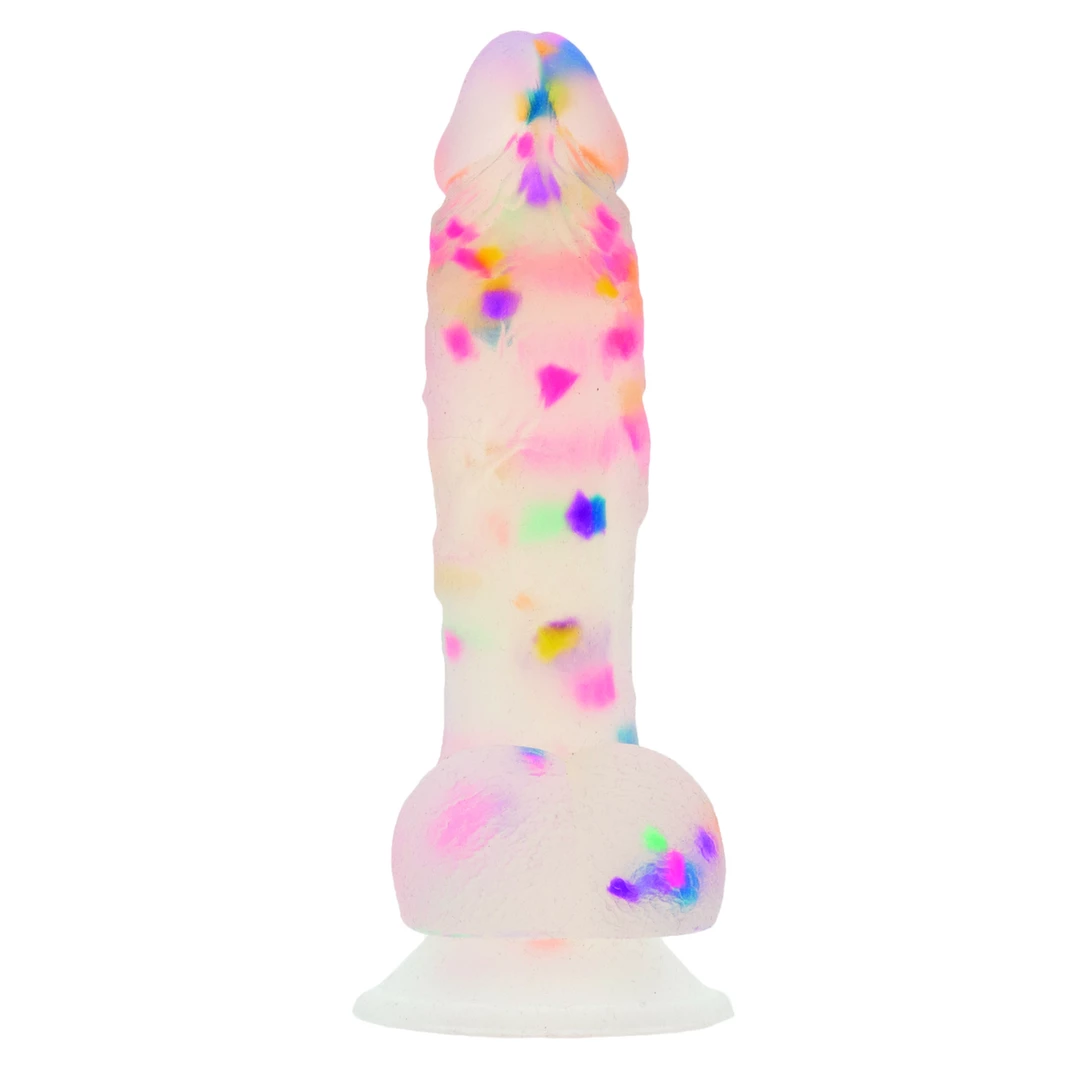 Addiction Party Marty silikonowy model konfetti 19 cm z przyssawkÄ… - Anelma eroticshop
