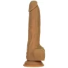 Naked Addiction Thrusting Dong 23 cm Caramel z pilotem - vibraattori