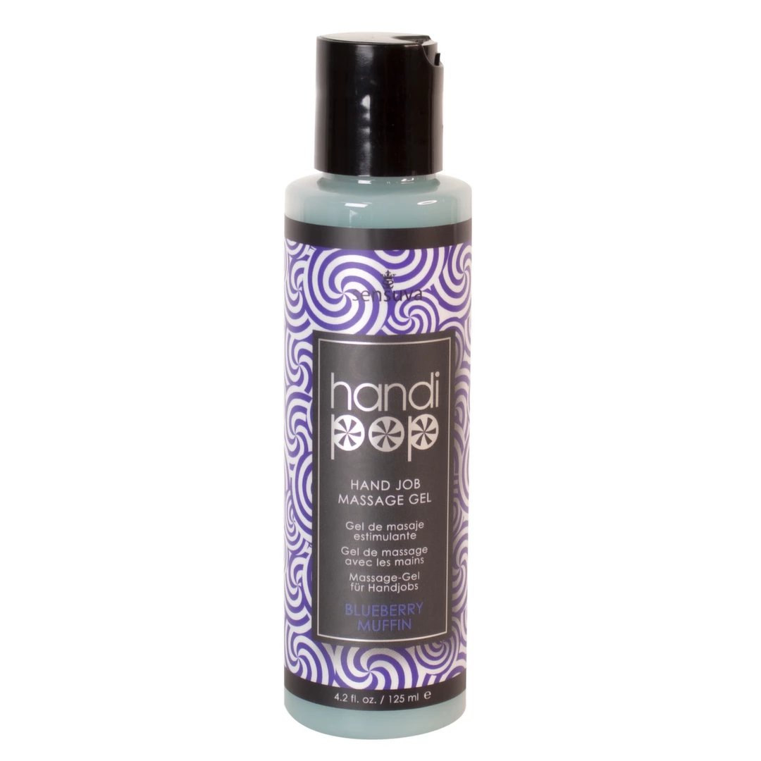 Sensuva Handipop Massage Gel Blueberry Muffin 125ml - Flavored Formula - Anelma Sensuva Handipop Massage Gel Blueberry Muffin 125ml - Flavored Formula