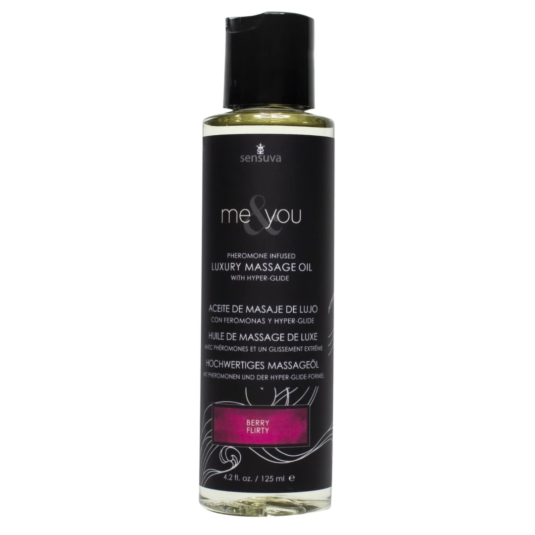 Sensuva Me & You Berry Flirty Massage Oil 125ml - Long-lasting Formula
