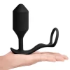 b-Vibe Snug & Tug XL - WibrujÄ…ca zatyczka anatomiczna z pierÅ›cieniem