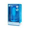 Butt plug b-Vibe Vibrating Snug Plug 3 Blue - Weighted Silicone Model 160g. Butt plug. See functions
