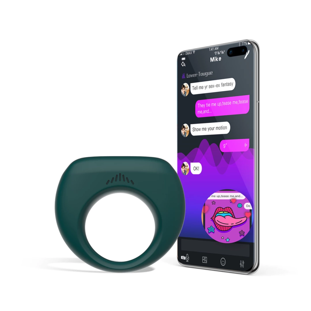Magic Motion Dante II Flexible Silicone Couples Ring 10 Modes Black