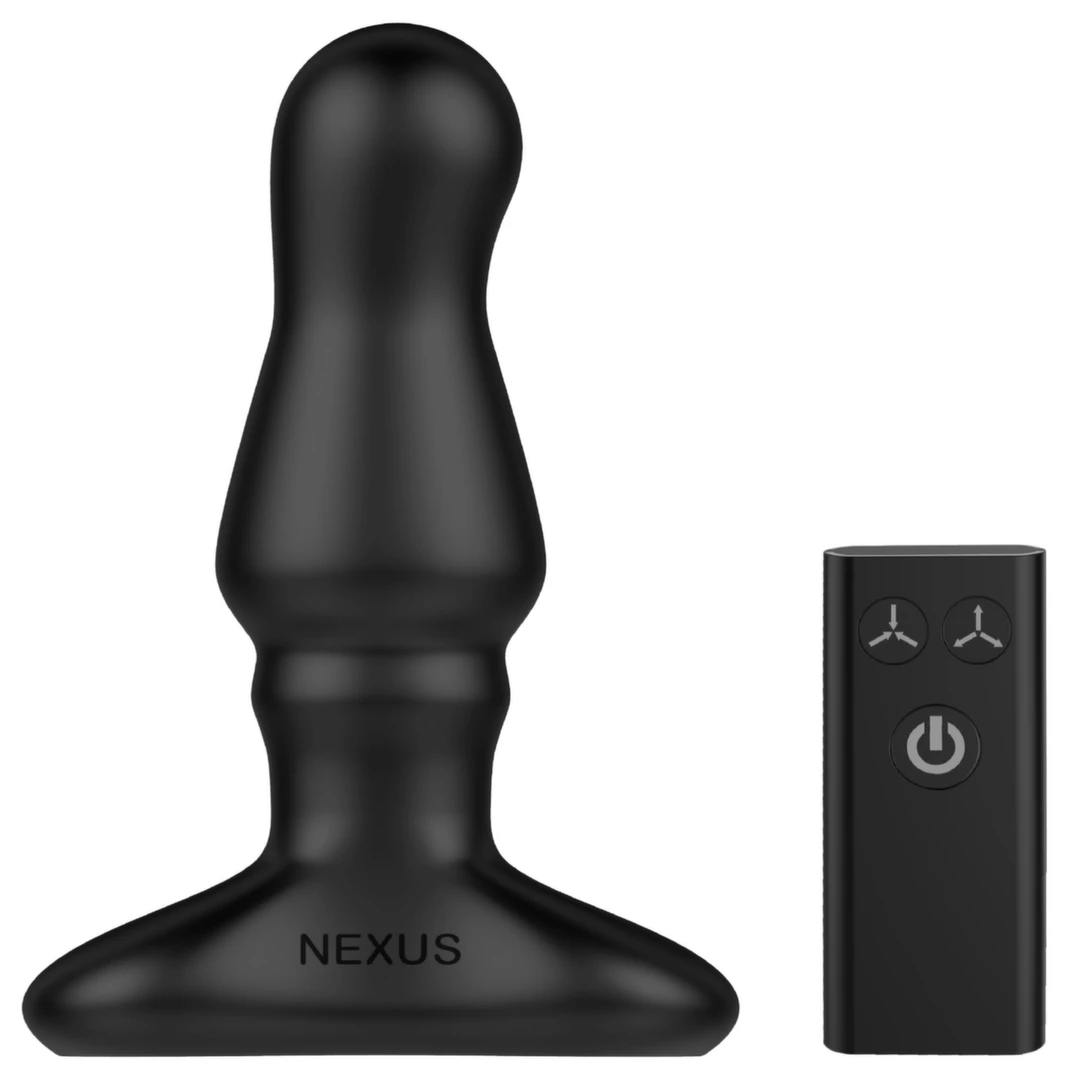 Nexus Bolster Intimate Machine with Inflatable Silicone Tip Black