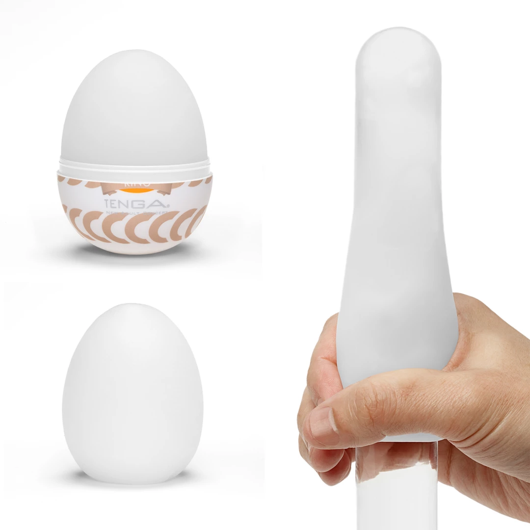 Tenga Egg Wonder Ring - elastyczny model z teksturowanym wnętrzem 1 szt. - Anelma TENGA Egg Wonder Ring Compact Intimate Device combines flexible elastomer for comfortable
