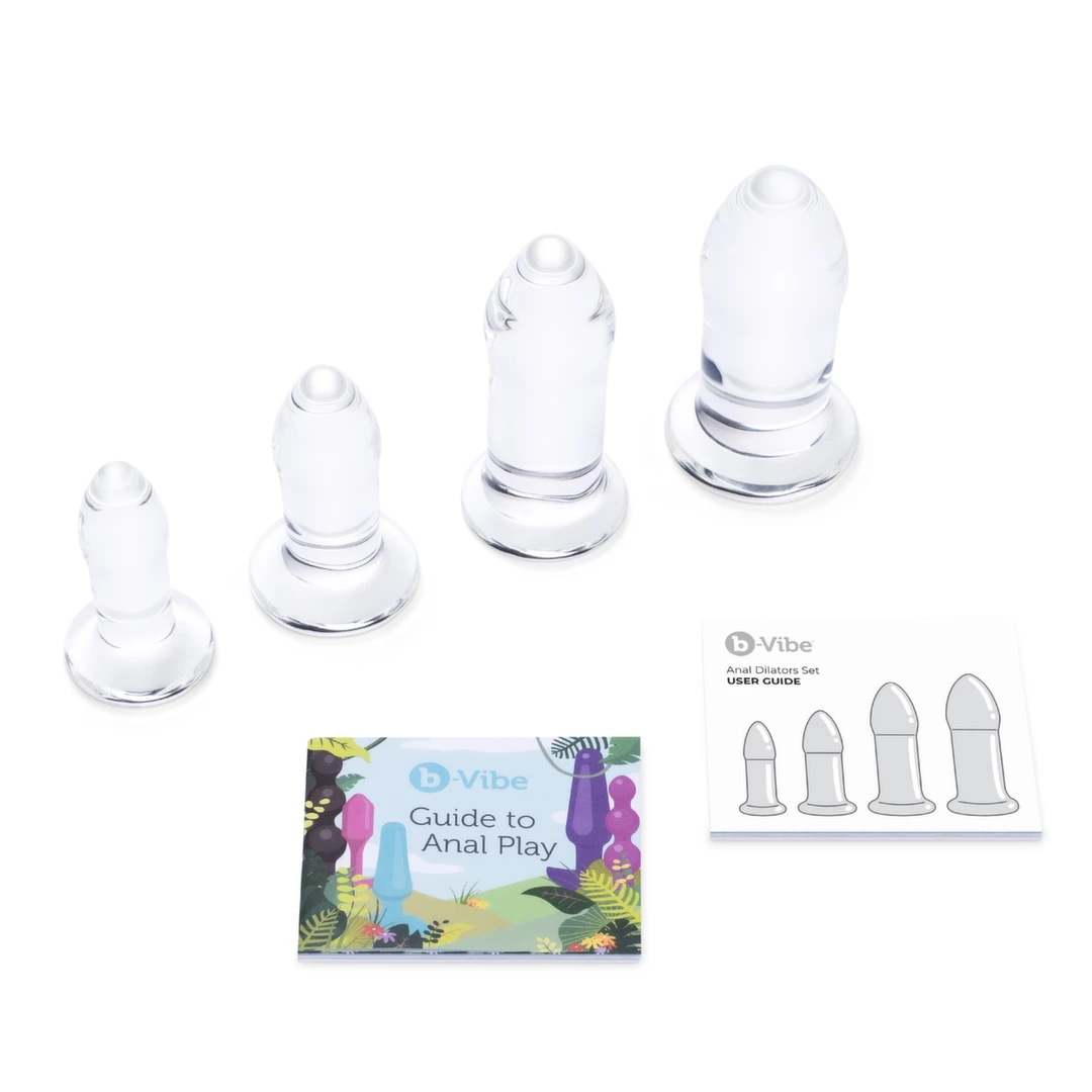b-Vibe Glass Dilators Set 4-Piece - Borosilicate