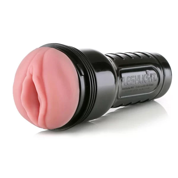 Fleshlight Classic Pink Lady Mini-Lotus SuperSkin combines soft SuperSkin material and an ergonomic design in a practical