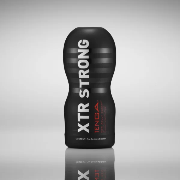 Tenga Original Vacuum Cup Extra Strong combines flexible elastomer and an ergonomic design for comfortable