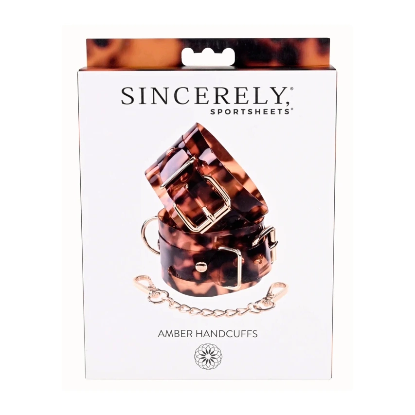 Sportsheets Amber Adjustable Hand Restraints Tortoiseshell