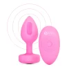 b-Vibe Vibrating Heart Plug Pink - Remote Control