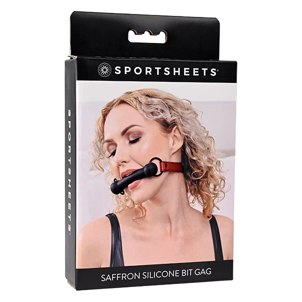 Sportsheets Saffron Silicone Bit Gag Adjustable Vegan