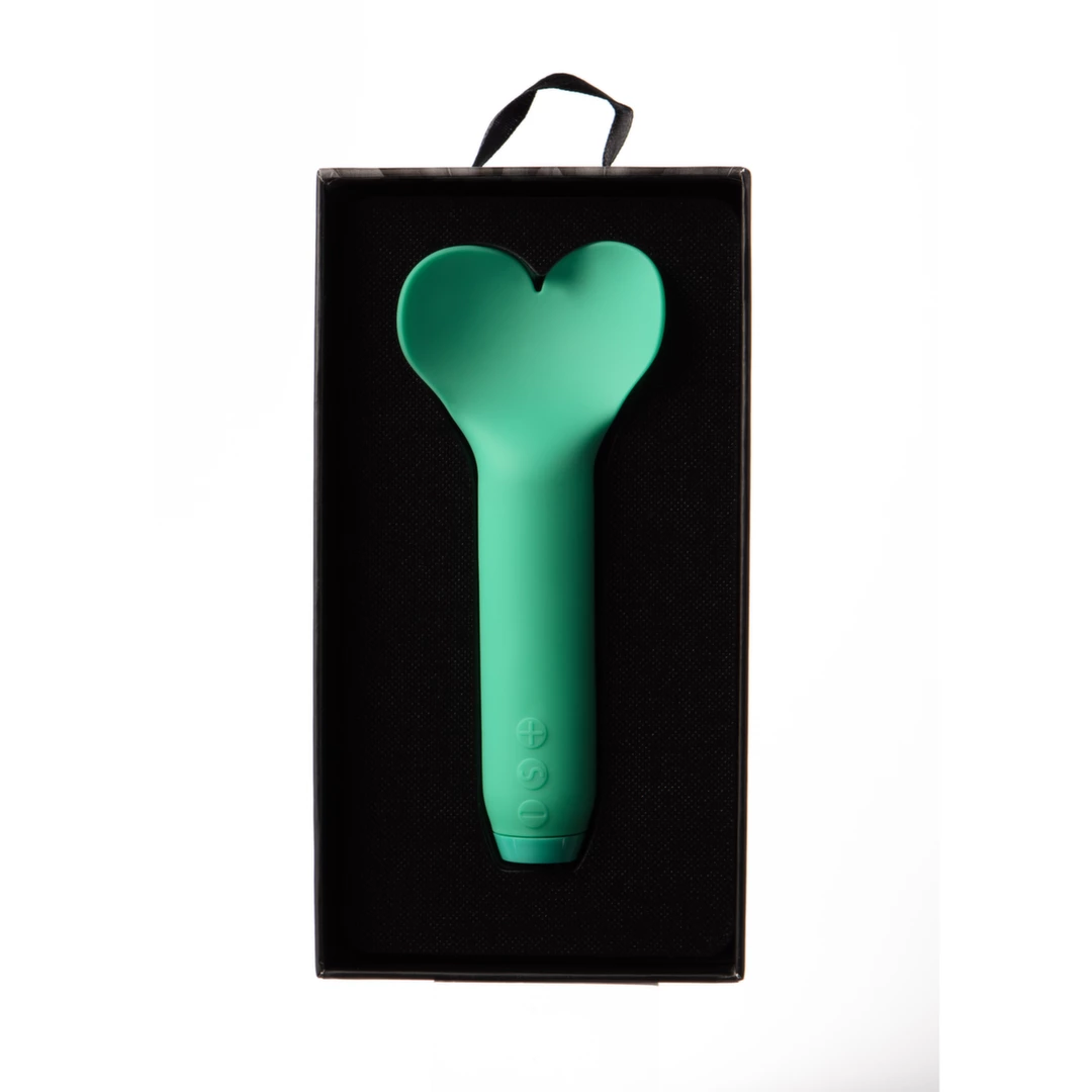 Je Joue Amour Green Heart-Shaped Bullet Massager