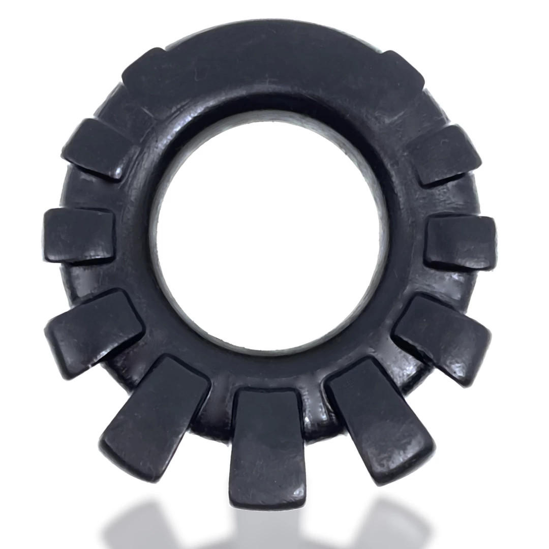 Oxballs Cock-Lug silikonowy pierścień anatomiczny czarny 33 mm - Anelma eroticshop