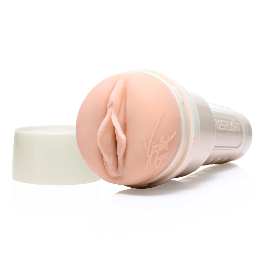 Fleshlight Girls Violet Myers Waifu Intimate Machine combines soft SuperSkin material and an ergonomic design in a practical