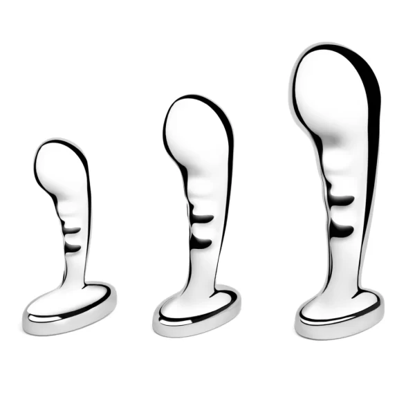Anal sets - Anelma b-Vibe Stainless Steel Training Set - 3-Piece Prostate Plug Kit. Anal sets. See functions