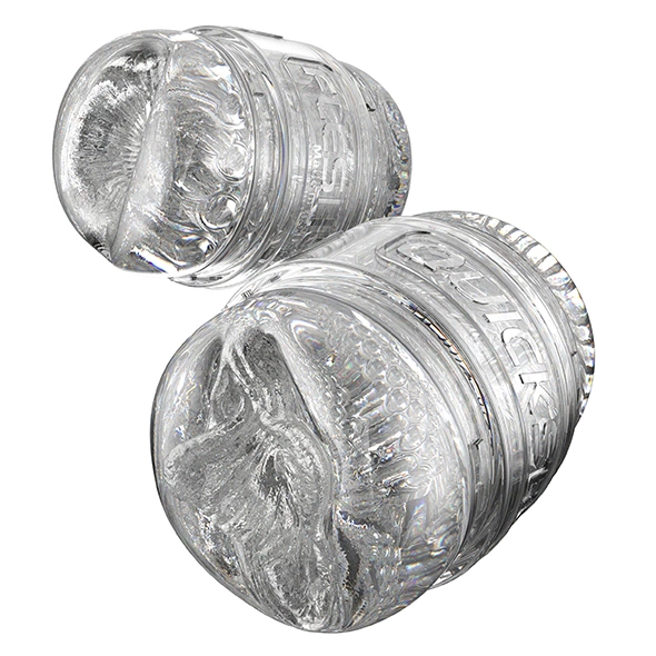 Fleshlight Quickshot Mia Malkova Compact Intimate System Transparent combines soft SuperSkin material for comfortable