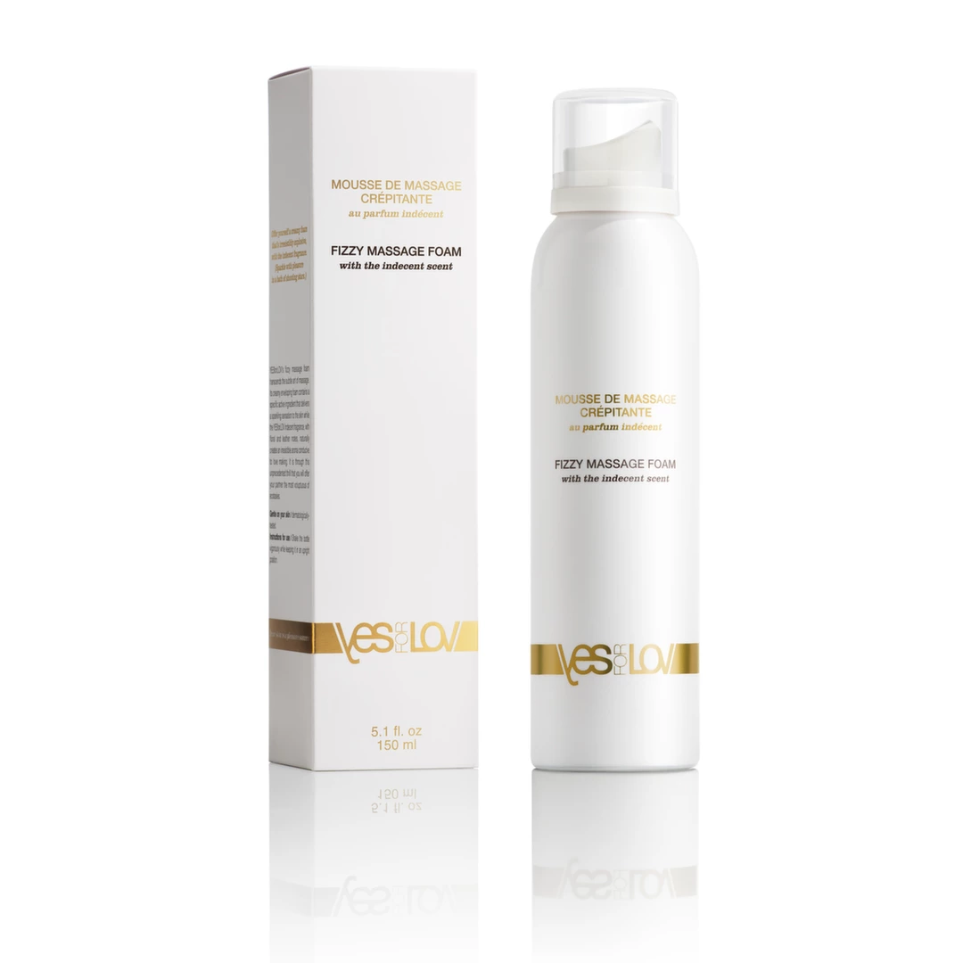 YESforLOV Fizzy Massage Foam Unisex Indecent Scent 150g Vegan