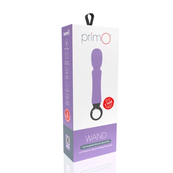 The Screaming O Primo Wand Lilac Rechargeable Silicone