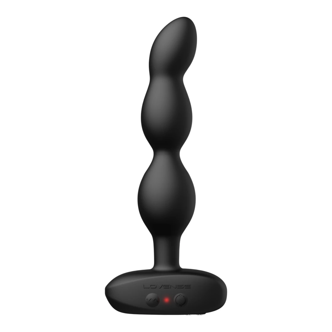Lovense Ridge Rotating & Vibrating Anal Beads - Flexible Silicone