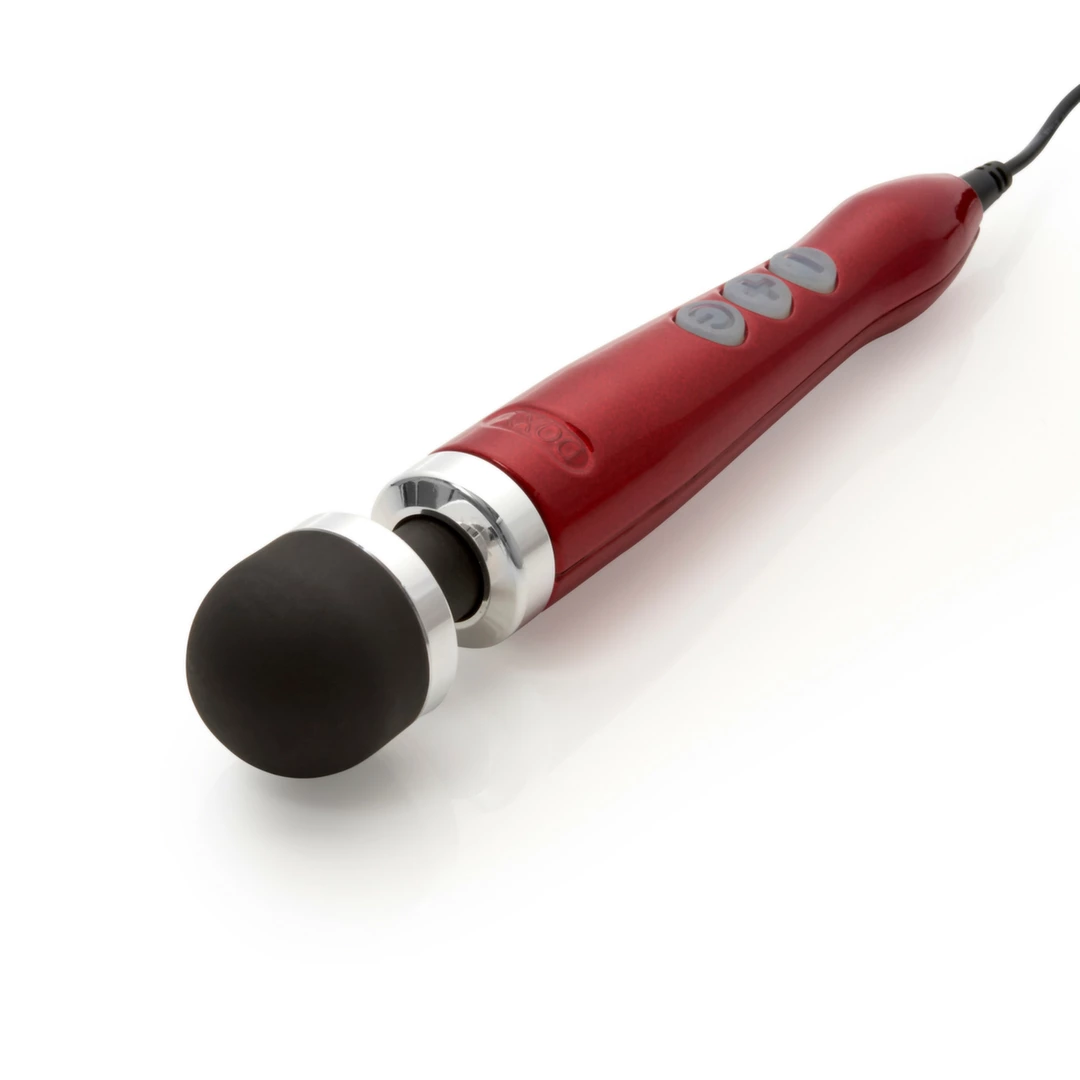 Doxy Wand Number 3 Czerwony masażer USB-C kompaktowy 28cm