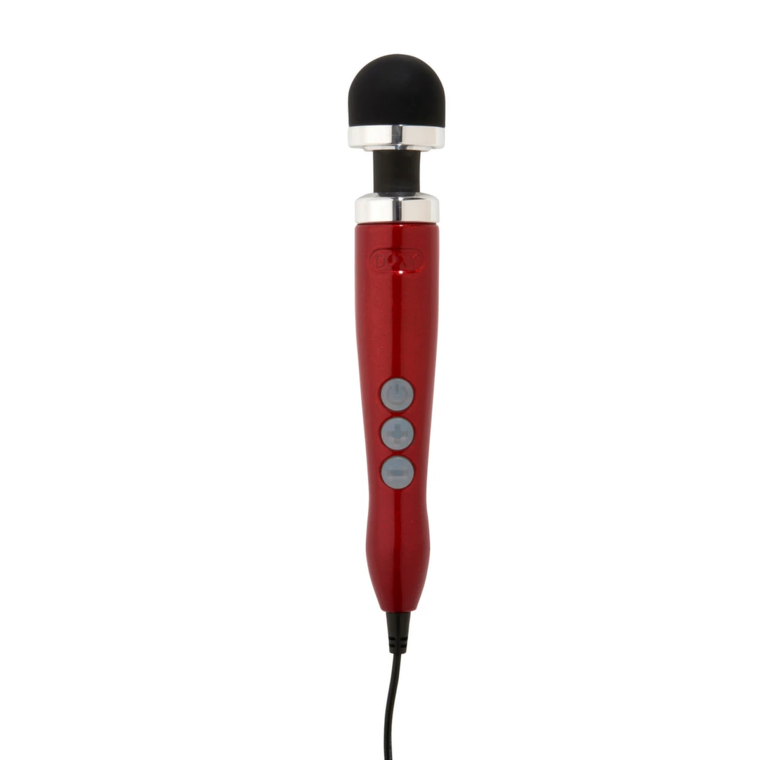 Doxy Wand Number 3 Czerwony masażer USB-C kompaktowy 28cm - vibraattori