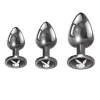 Playboy Pleasure Zestaw 3 metalowych zatyczek treningowych hematyt