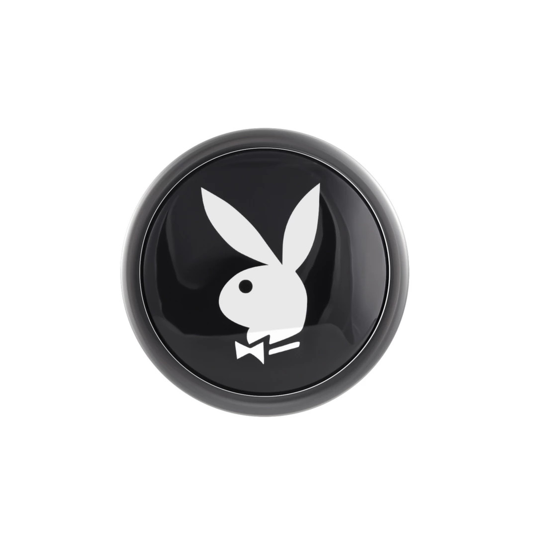 Playboy Pleasure Tux Small Aluminum Plug with Iconic Bunny