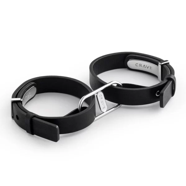 Crave ICON Cuffs Black/Silver - Elegant Adjustable Wrist