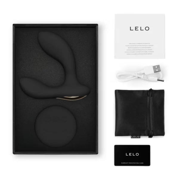 LELO Hugo 2 Remote czarny - zdalnie sterowany masaÅ¼er z podwojnym silnikiem