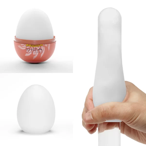 Tenga Egg Shiny II Single Piece combines flexible elastomer for comfortable