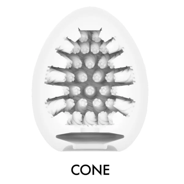 Tenga Egg Cone II Intimate Stimulation Device Brown 1 pc. Manual. Product details include functions