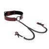 Sportsheets Saffron Adjustable Collar with Chain and Clamps