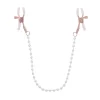 Sportsheets S&M Peaches n' CreaMe Pearl Nipple Clamps Rose