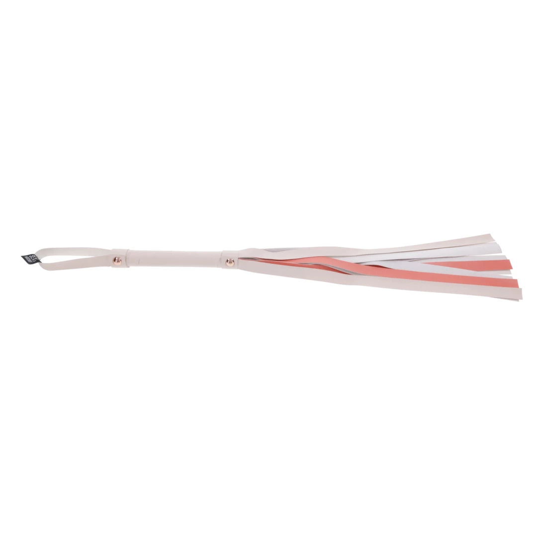 Sportsheets S&M Peaches n CreaMe Stripe Flogger Cream-Orange