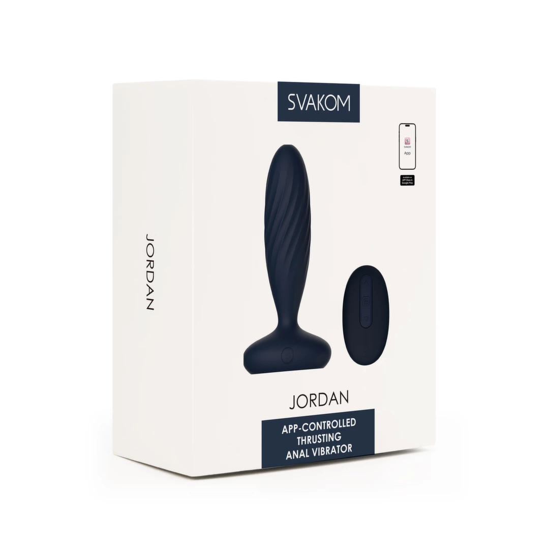 Svakom Jordan Navy Blue - Dual-Action App-Controlled Anal