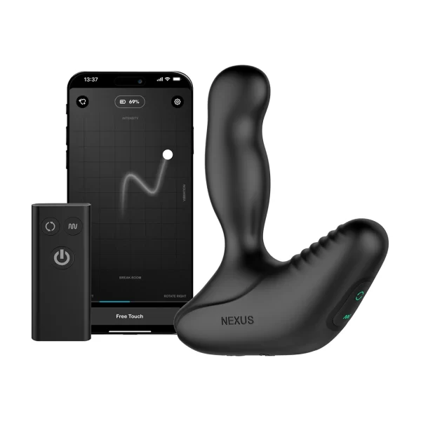 Nexus Revo Stealth App Enabled Black - Rotating Prostate Model