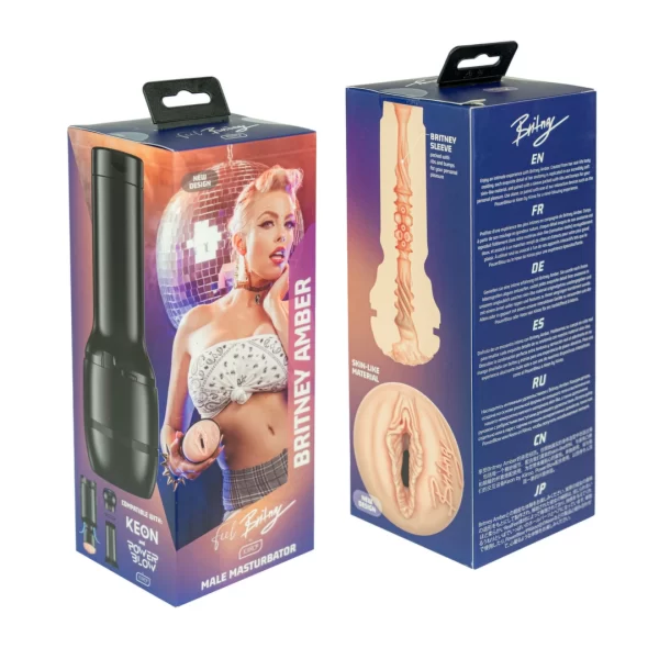 Kiiroo Feel Britney Amber Black combines flexible elastomer for comfortable