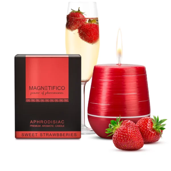 MAGNETIFICO Strawberry Scented Candle 36h Long-Lasting