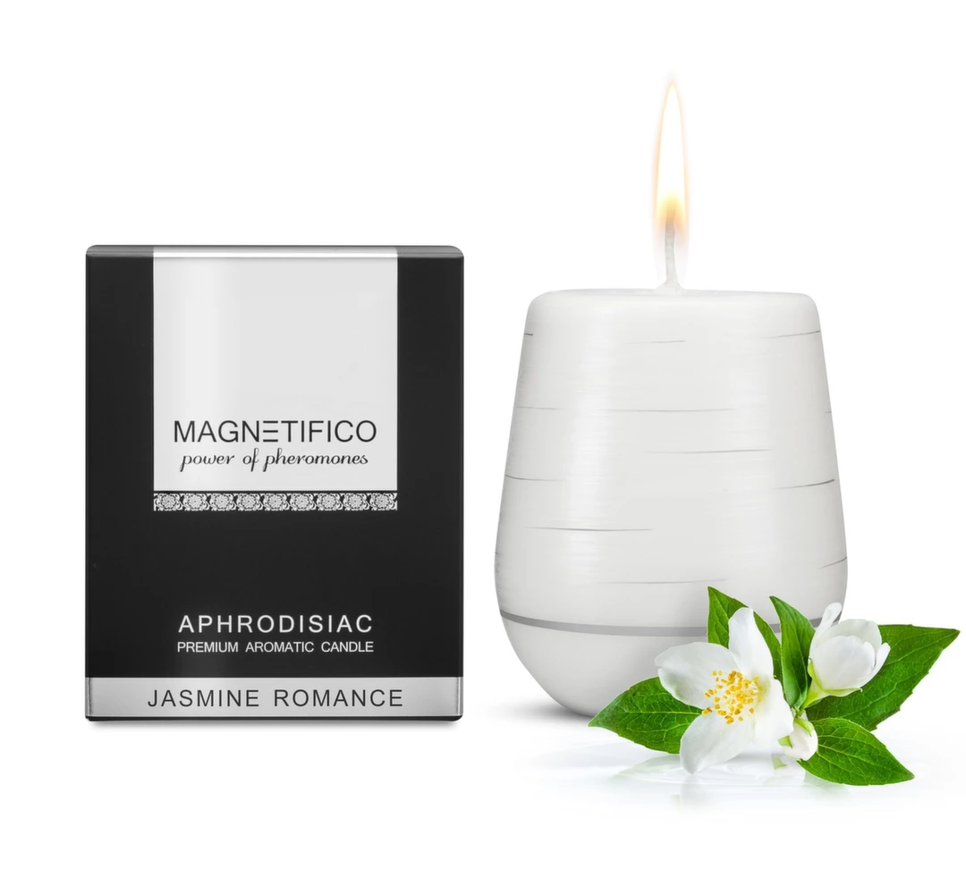 MAGNETIFICO Jasmine Romance Handcrafted Candle 36h - Aromatic Formula