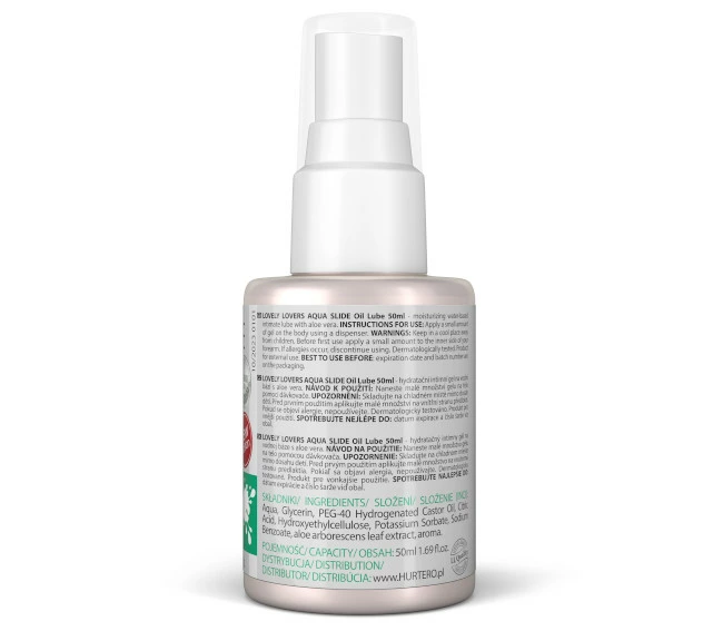 Lovely Lovers AQUA SLIDE Oil Lube Å¼el nawilÅ¼ajÄ…cy aloes 50ml