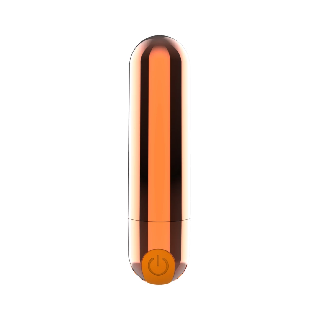 Power Bullet Mini Masażer 8 cm Rożowe Złoto 10 Trybow USB - vibraattori