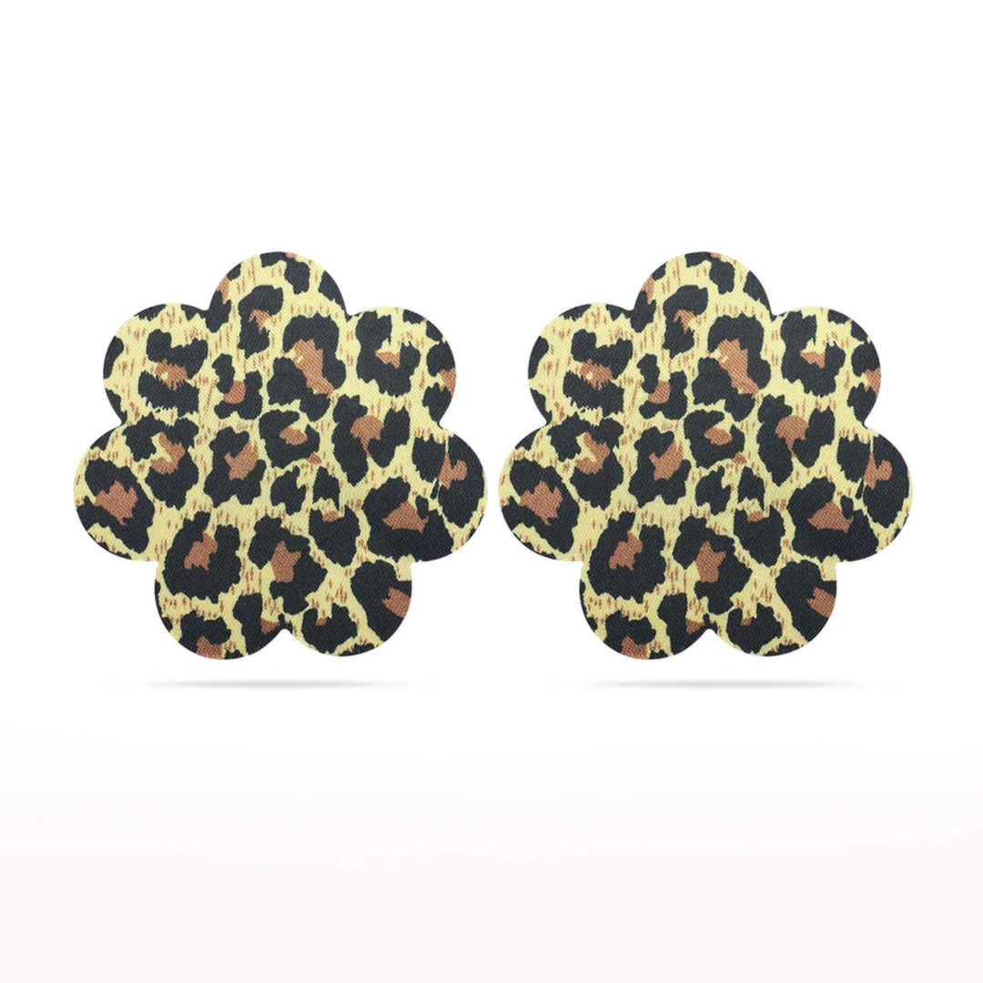 Lovetoy Nipple Covers Set Leopard Hearts & Flowers Reusable